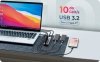 HUB IB-HUB1450-C31 10 x USB TYPE-C Gen 2 z zasilaczem